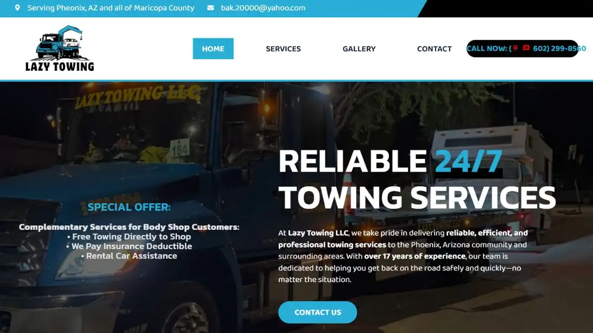 Lazy Towing LLC logo